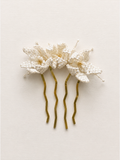 Yaz Bridal Hair Comb | Handmade Freshwater Pearl & Glass Bead Headpiece
