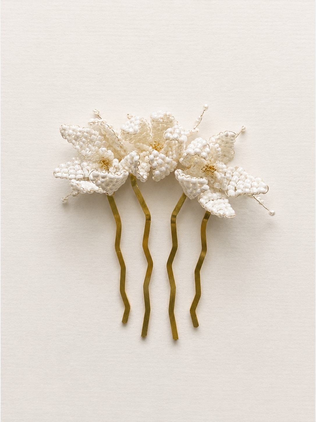 Yaz Bridal Hair Comb | Handmade Freshwater Pearl & Glass Bead Headpiece