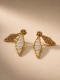 Dorothy Bridal Drop Earrings | Handmade Glass Bead Wedding Earrings
