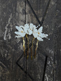 Yaz Hair Comb | Handmade Freshwater Pearl & Glass Bead Bridal Hair Comb