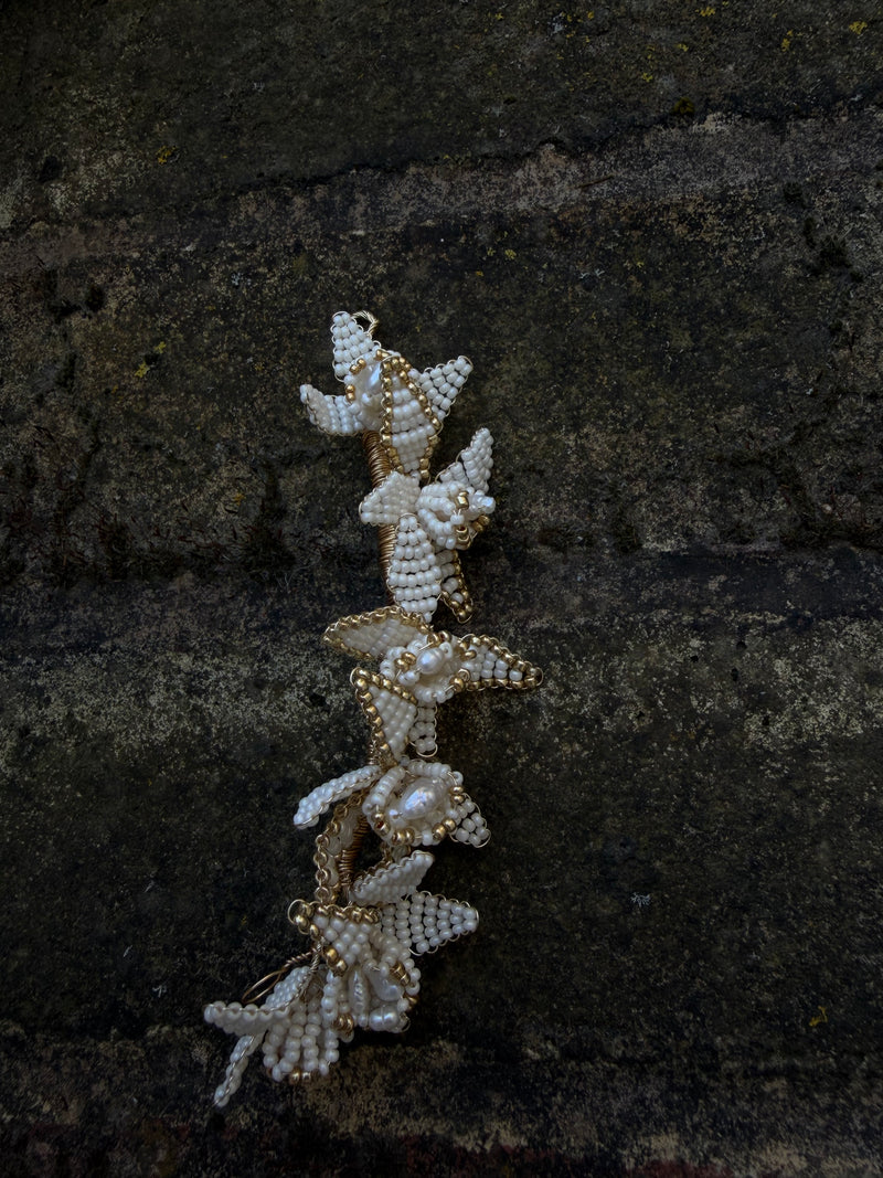 Adeline Bridal Hair Vine | Handmade Freshwater Pearl & Flower Wedding Headpiece
