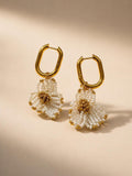 Edie Bridal Stud Earrings | Handmade Glass Bead Wedding Earrings